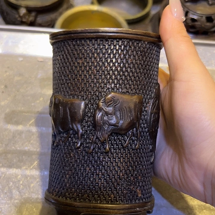 黄铜摆件，文房工艺品摆件