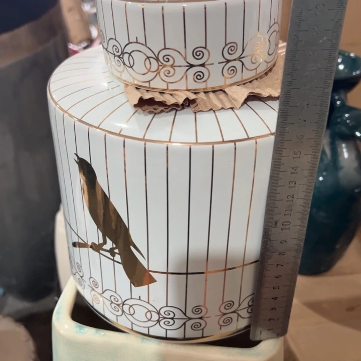 陶瓷花瓶摆件外贸出口微瑕捡漏