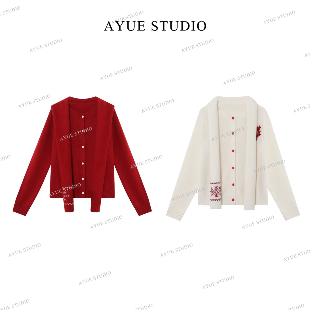 AYUE「梨岁」面料成分：100%羊毛内搭2237