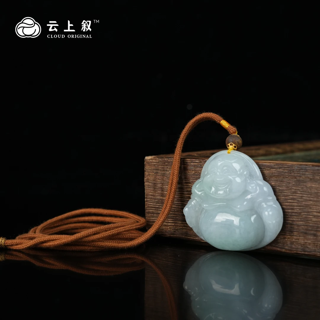 【云上叙】 27 QJDXYGD315002-A 18K金翡翠佛公吊坠-多样性发其一