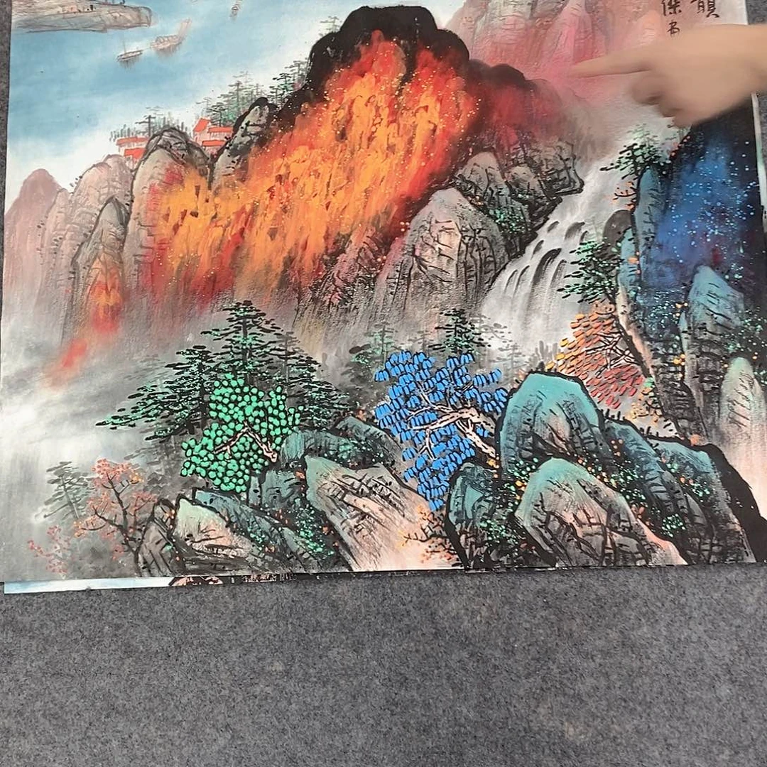 国画国画手绘作品