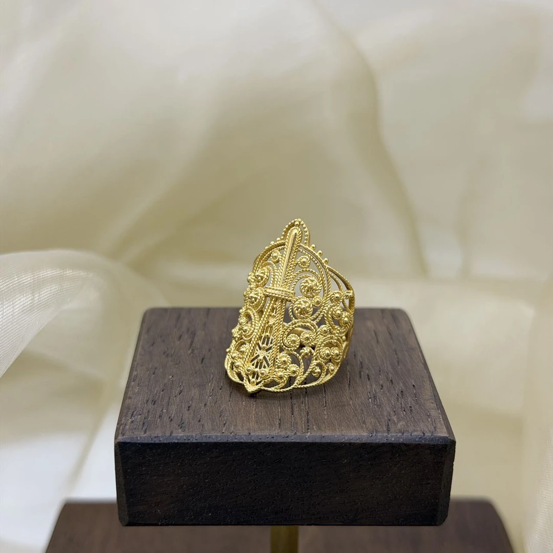 A播 6.44g 足金999 戒指d