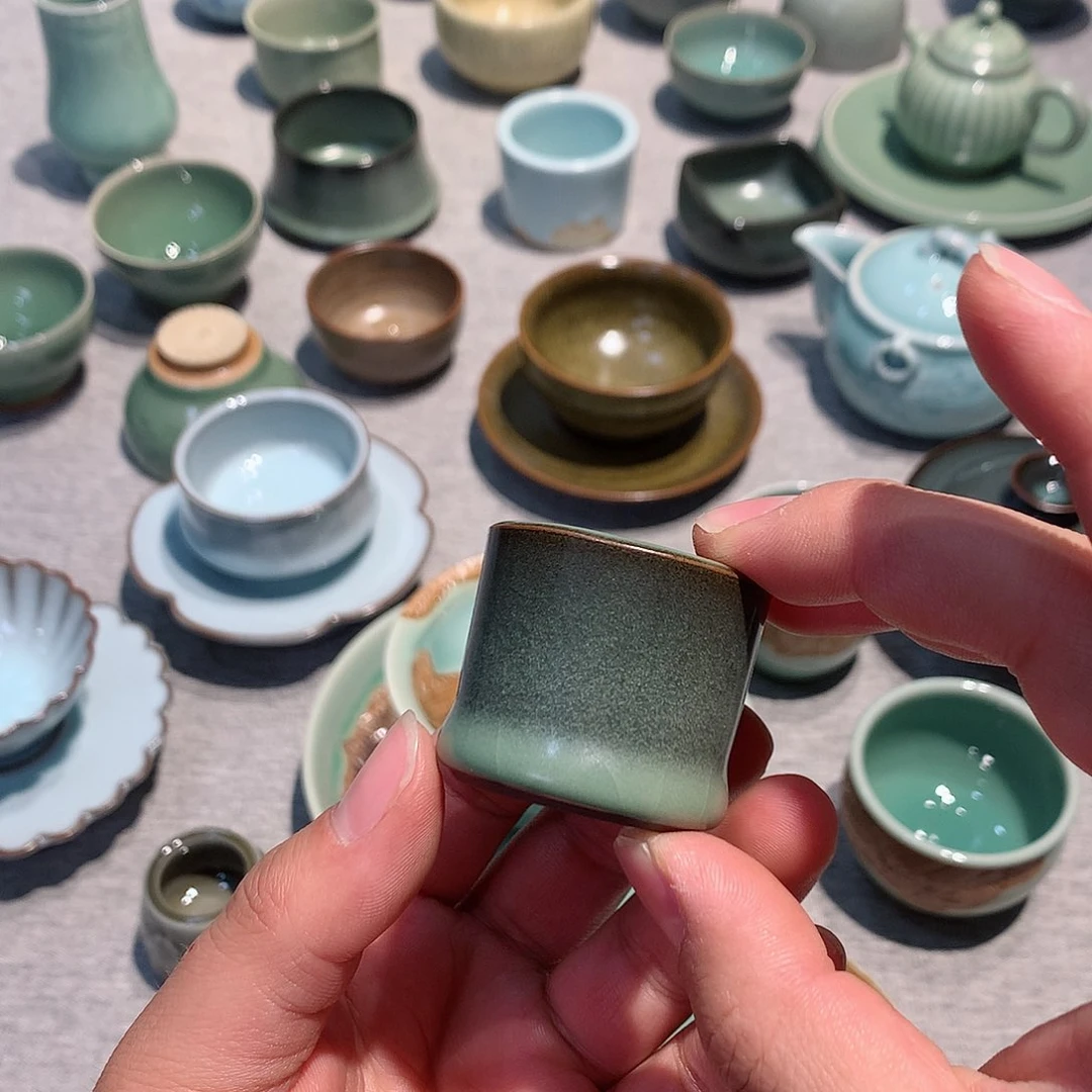 迎*松龙泉青瓷茶具盖置