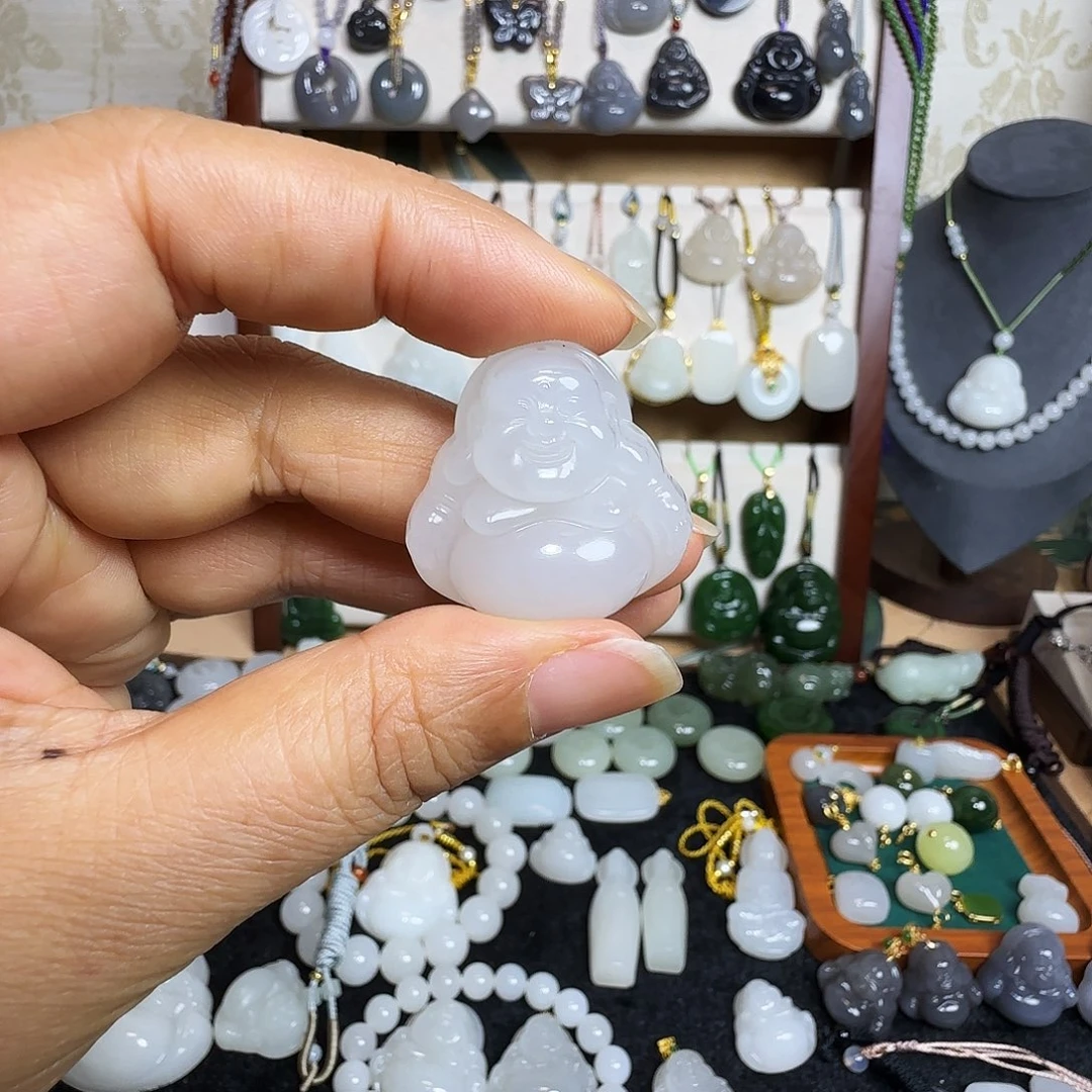 和田玉未镶嵌吊坠(不含链)