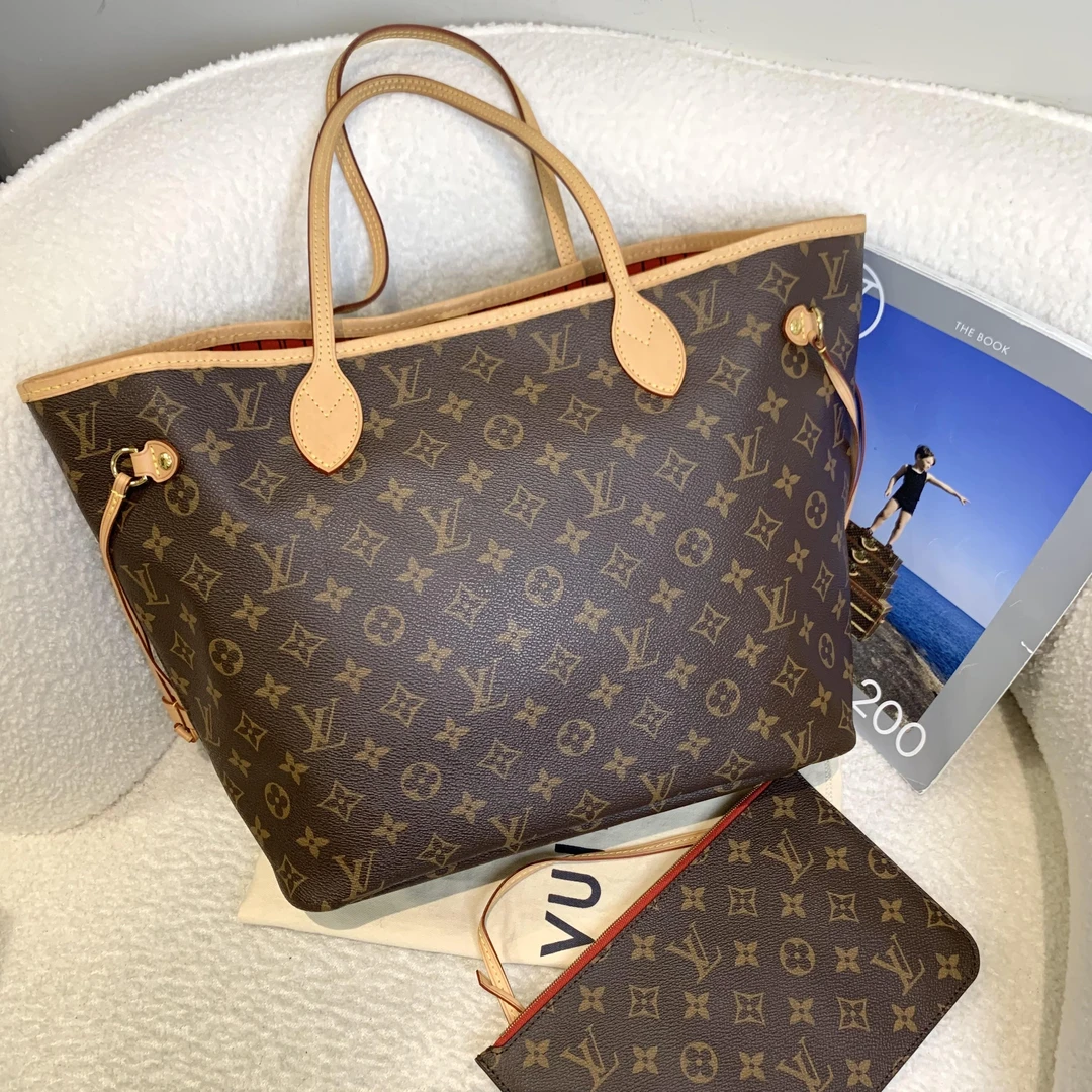99新 LouisVuitton/路易威登 壹臻/老花neverfull中号包 12795466