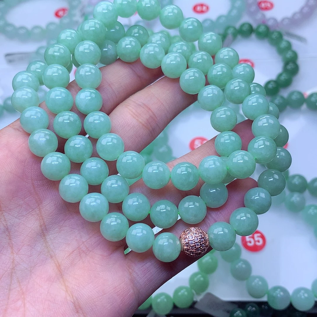 翡翠未镶嵌毛衣链