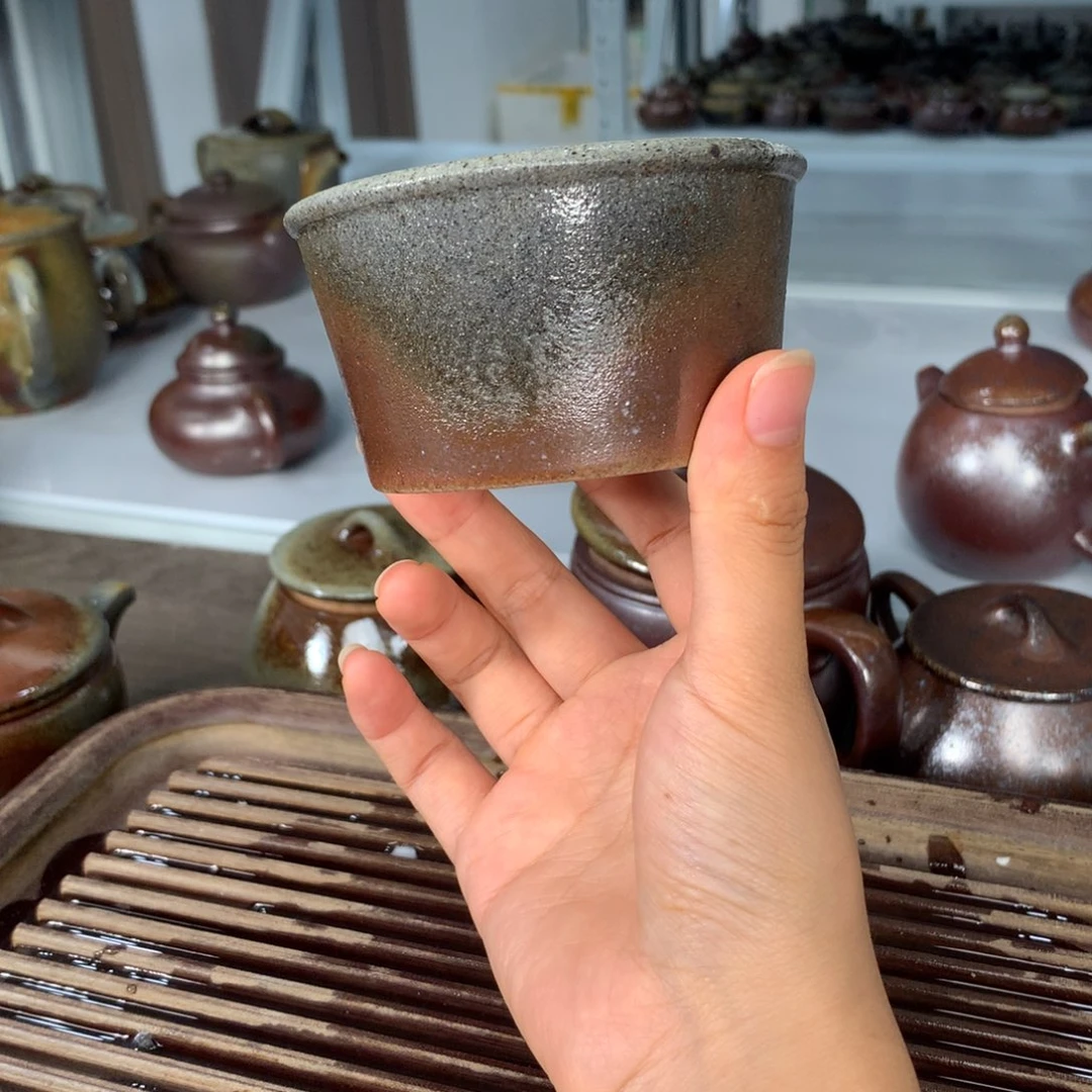 茶壶紫砂纯自然柴烧