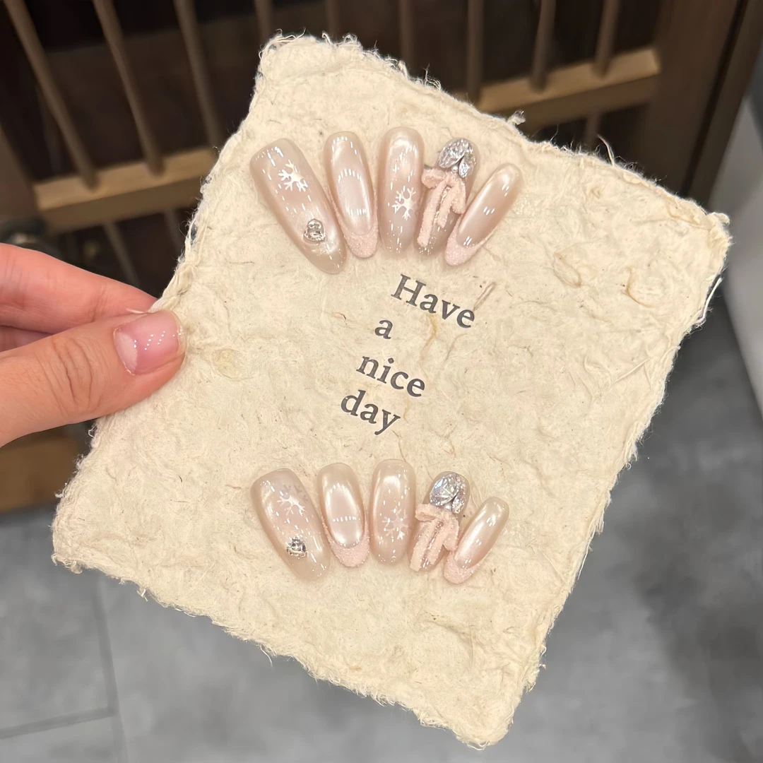 w-砂糖蝴蝶结-XingHeJiYu轻奢高定美甲 10片装