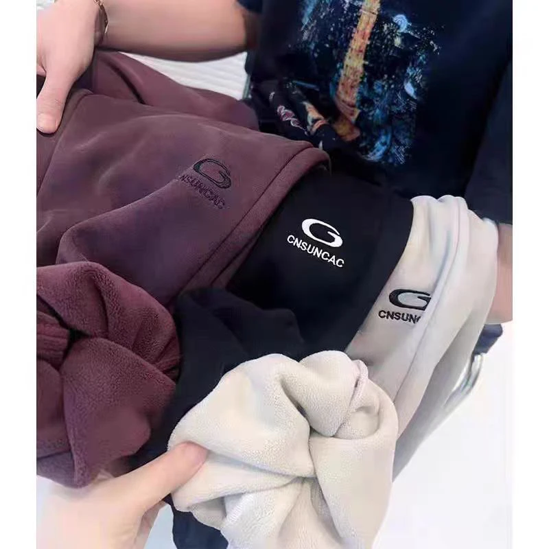 3582一体绒男孩女孩儿童运动裤