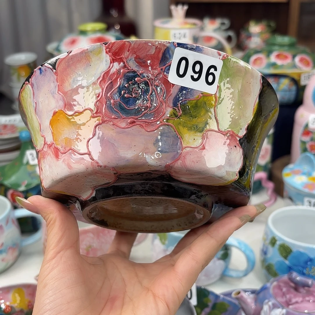 景德镇手绘高温釉下彩陶瓷茶具