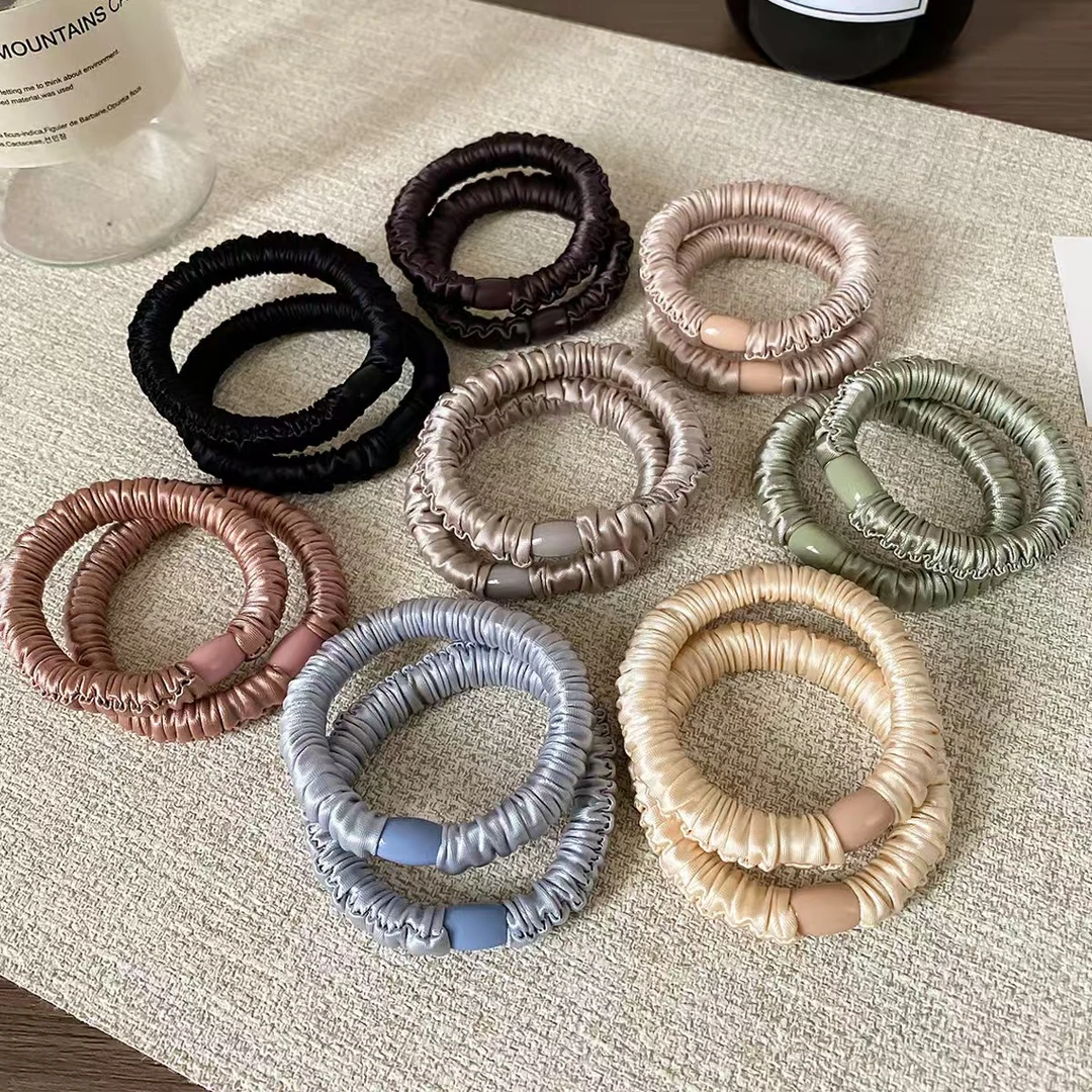 {31-100米 补cha价链接}皮筋清新发绳发圈简约头绳无痕甜美风日韩