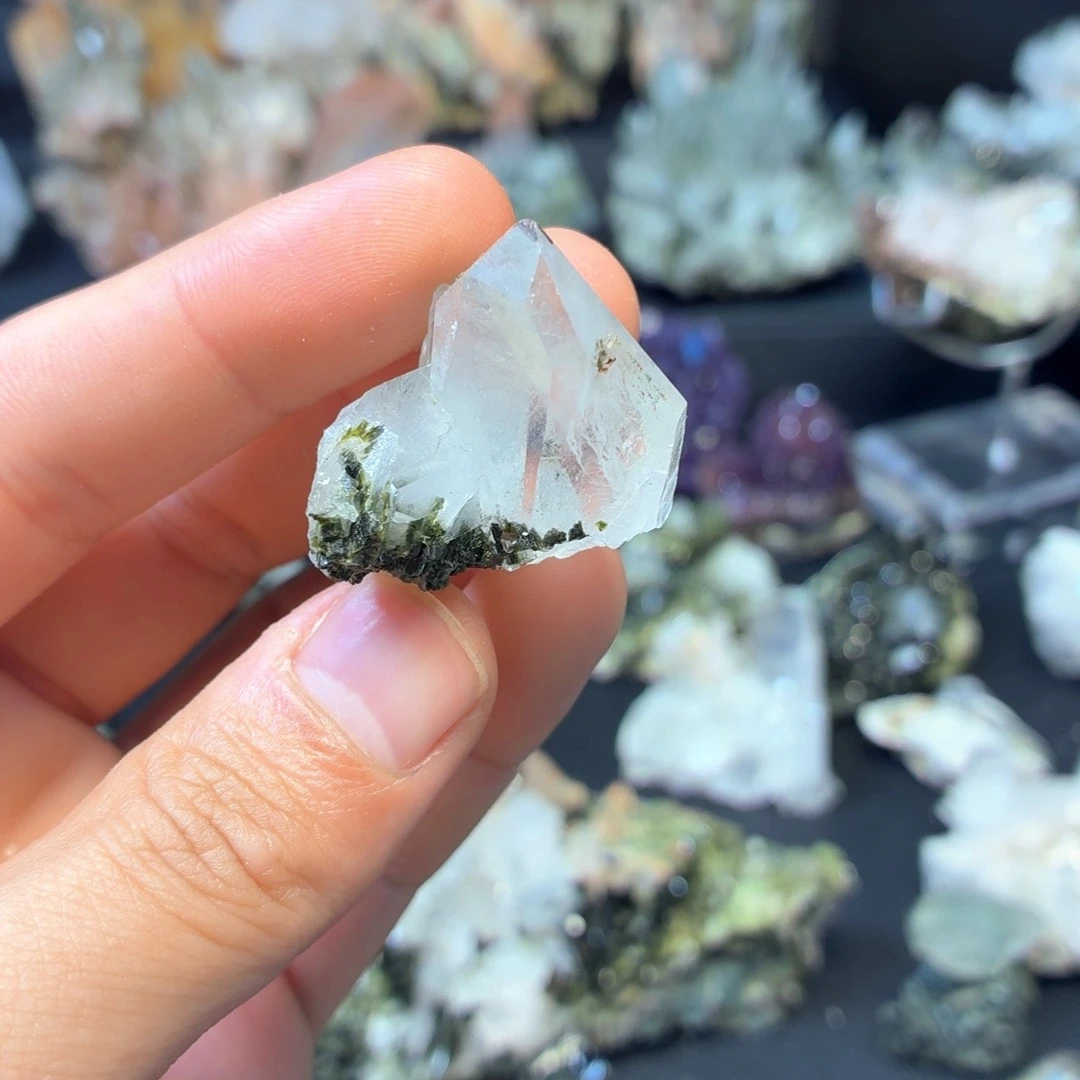 有机玻璃白水绿帘