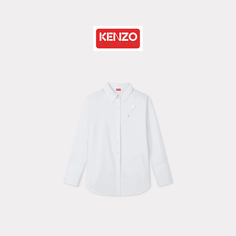 KENZO 25春夏新品 女士BOKE海棠花经典版型休闲衬衫