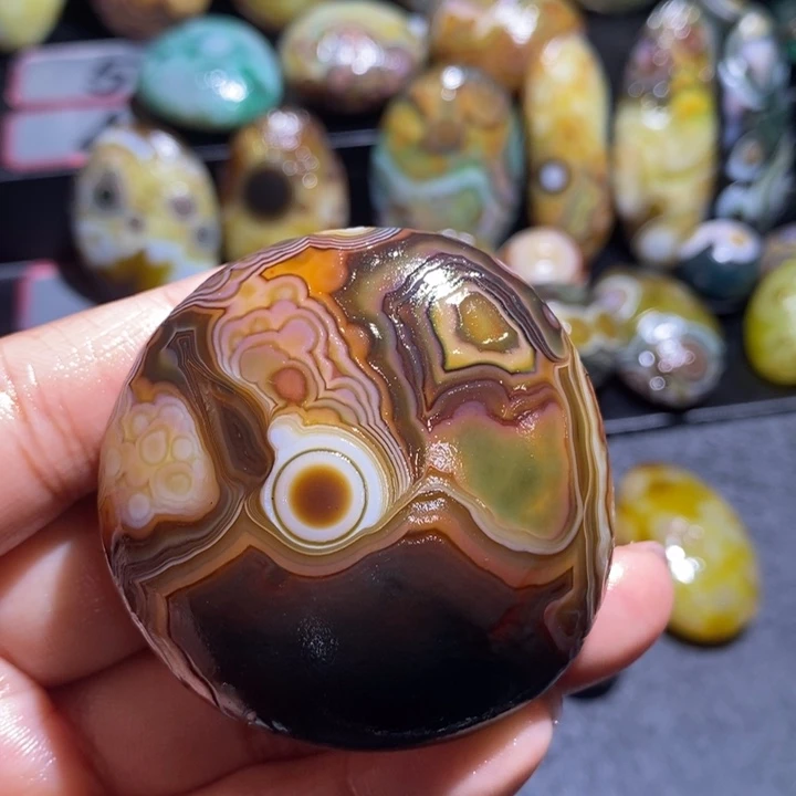 玛瑙/玉髓未镶嵌吊坠(不含链)147