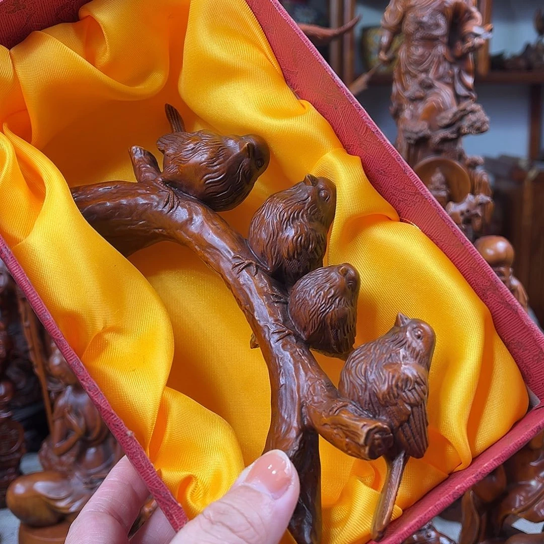 黄杨木黄杨木雕刻长度19厘米