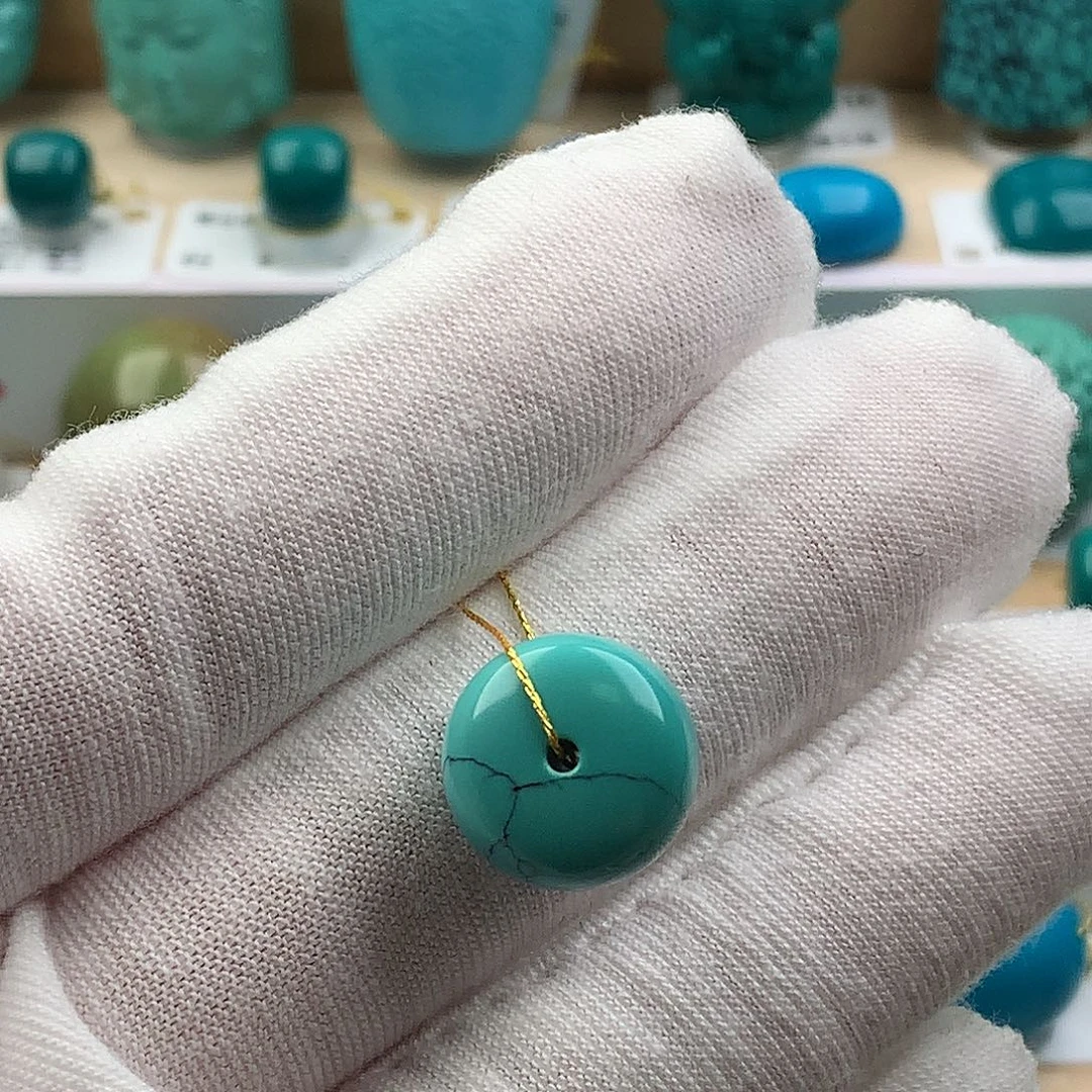 绿松石未镶嵌配饰13.6-9.8