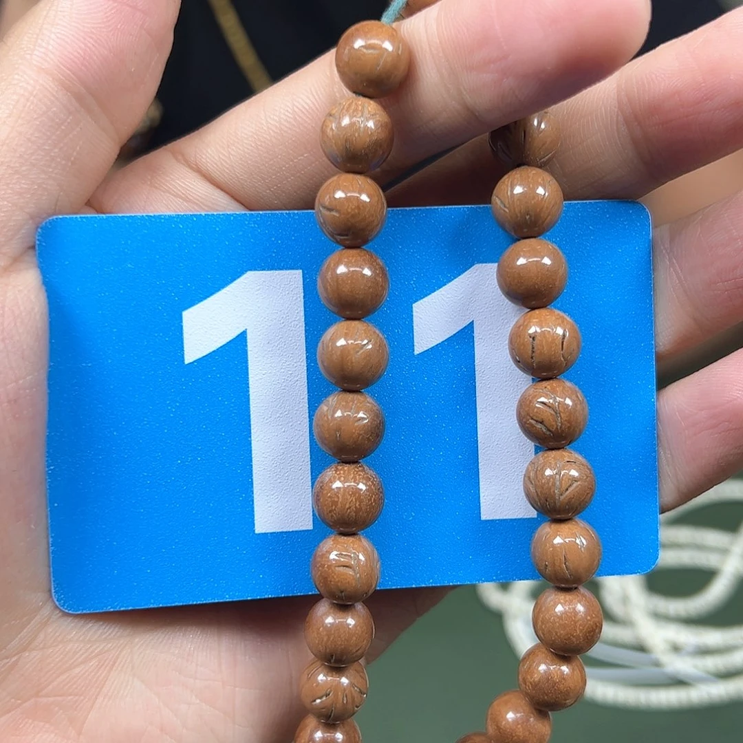 桃核吊坠10圆珠手持。  11