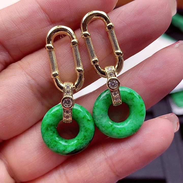 翡翠颈饰银S925镶嵌翡翠