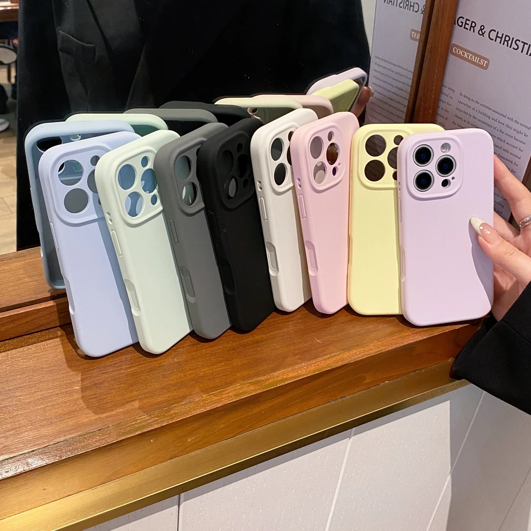 全包镜头一体按键适用苹果16promax液态硅胶手机壳iphone拍照保护