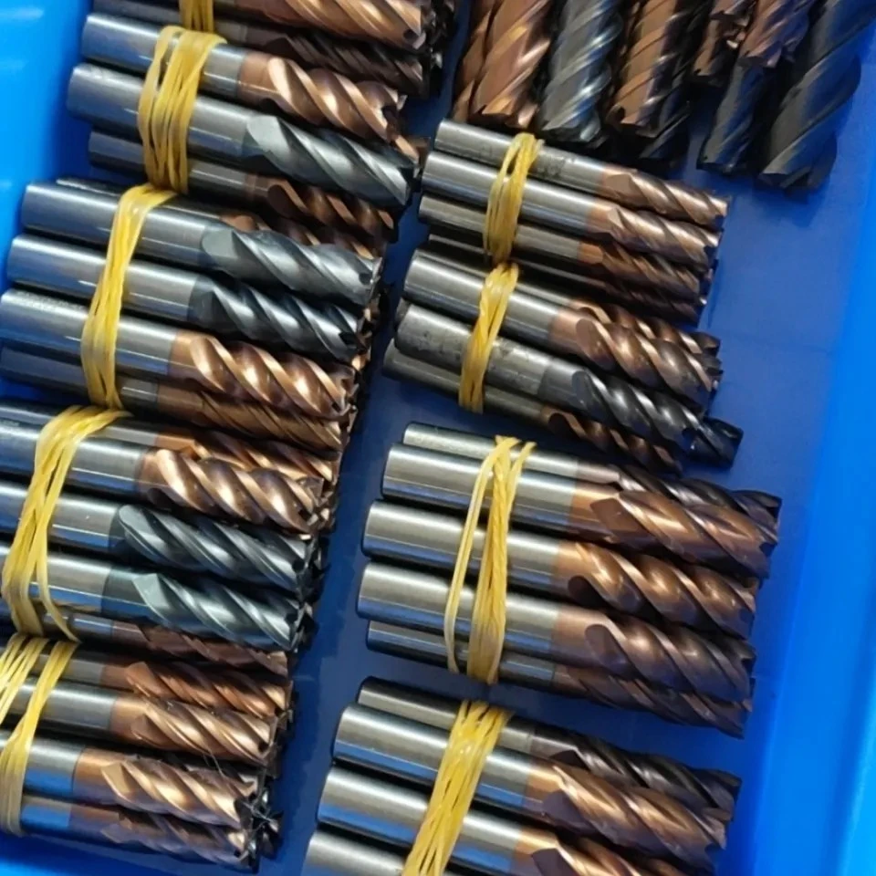 进口65度钨钢铣刀欧美系列日本高硬度旧铣刀4刃平刀合金铣刀