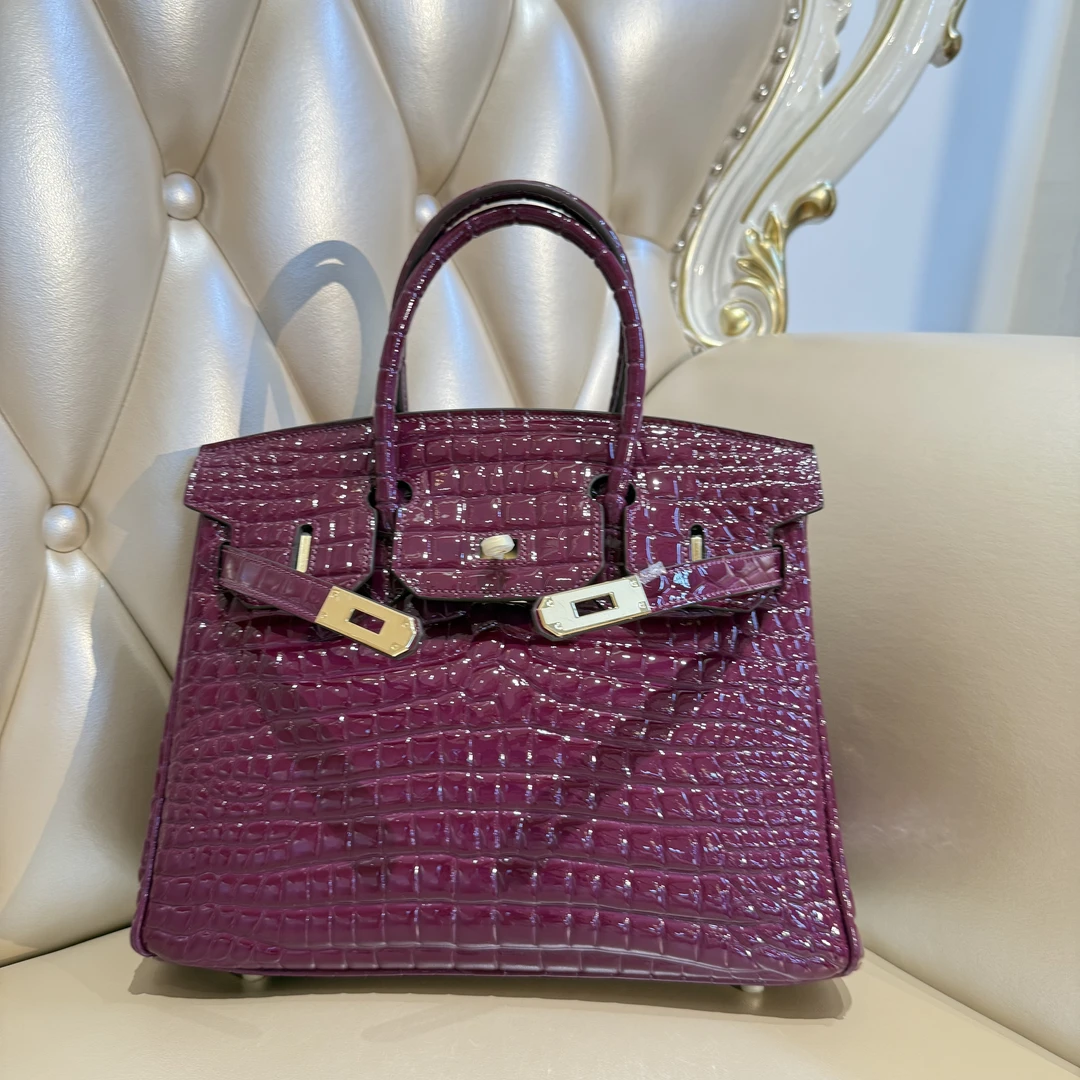 时尚轻奢经典手提斜挎女包JG081紫色