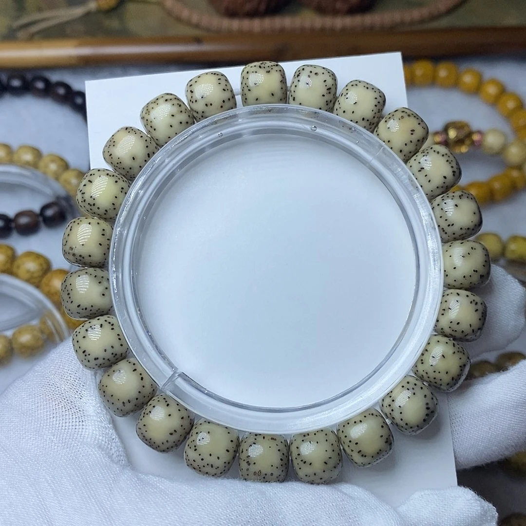 手串星月菩提10全玉化大留白