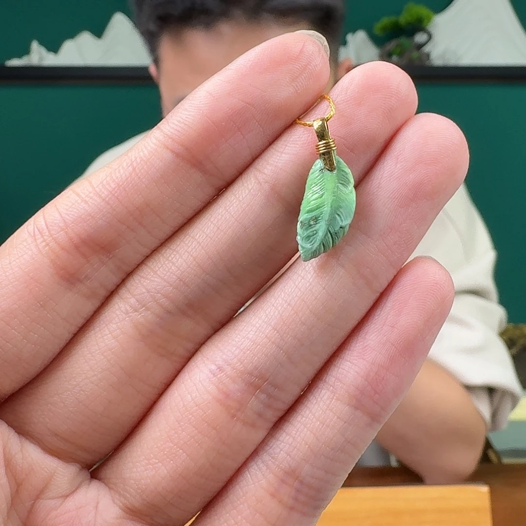 绿松石18K金镶嵌珠宝奇石