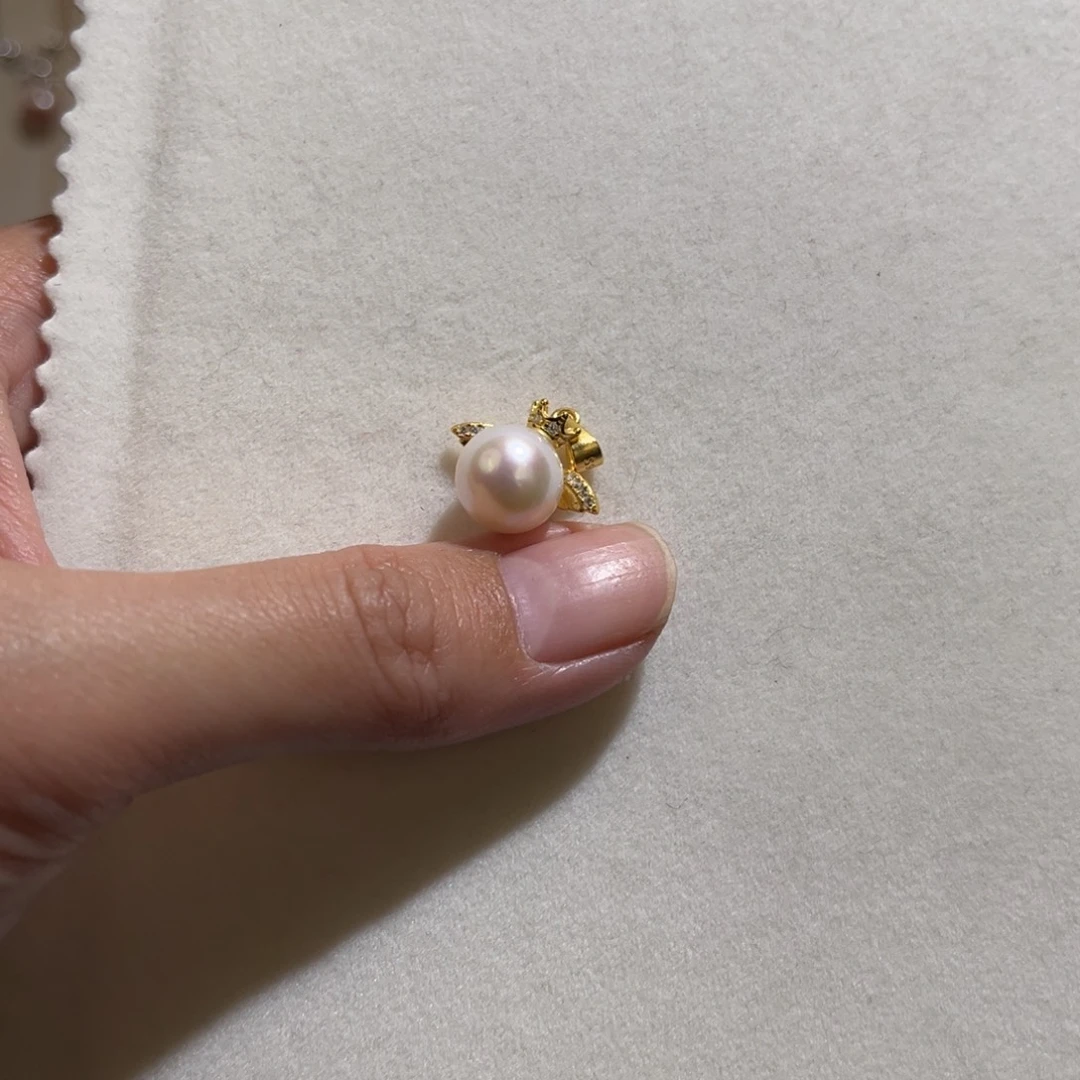 颈饰淡水珍珠银S925镶嵌