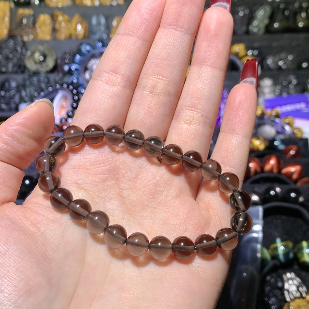 奔***鱼黑曜岩未镶嵌手串