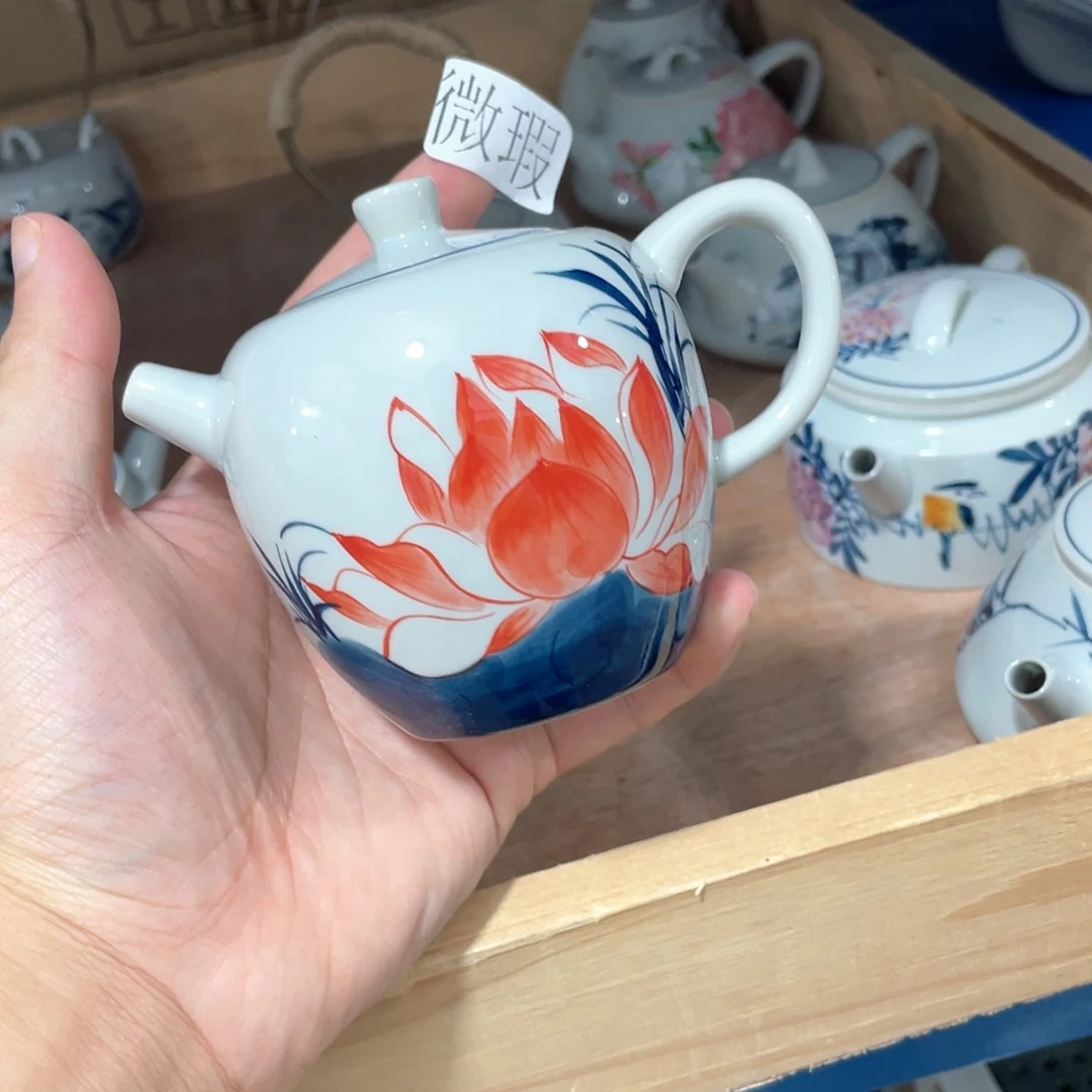 釉下彩纯手绘微瑕