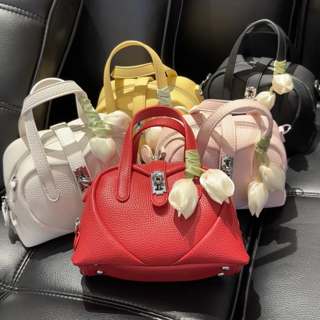 【520限定】简约韩系手拎包包女2025新款时尚爱心包包百搭ins风