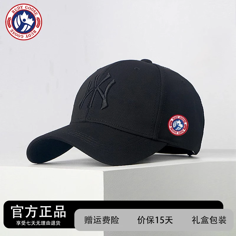 加拿大RUDY GOOSE鹅官方联名款刺绣棒球帽男女百搭情侣硬顶鸭舌帽