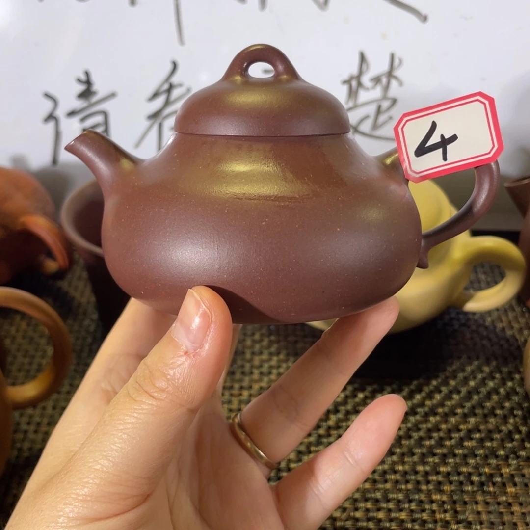 紫砂茶壶卡***了乳瓢微瑕全手
