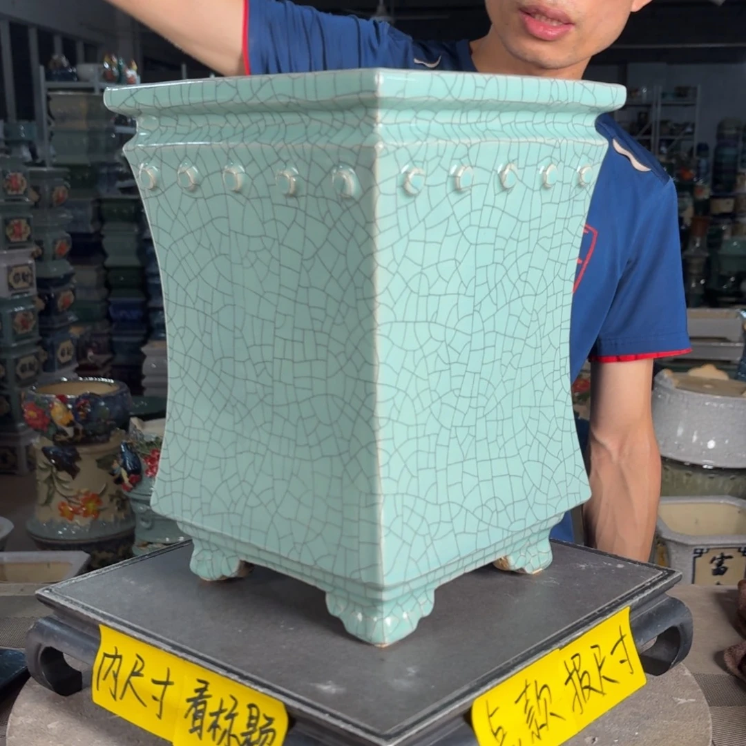 一风堂石湾花盆 内18高31