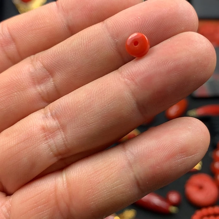 未镶嵌隔片南红玛瑙盲*