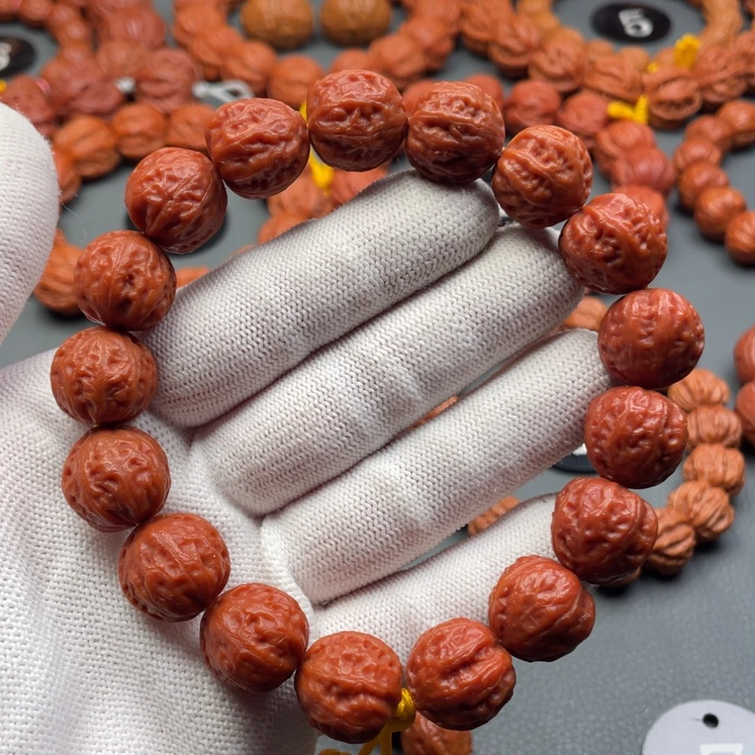 手串文玩核桃野生核桃桃心型京八棱秋子手持