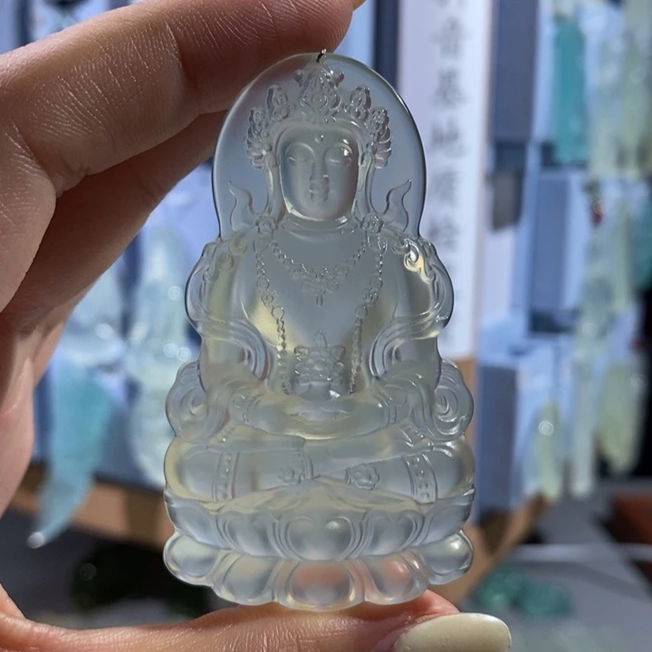 易***寒岫玉未镶嵌颈饰吊坠