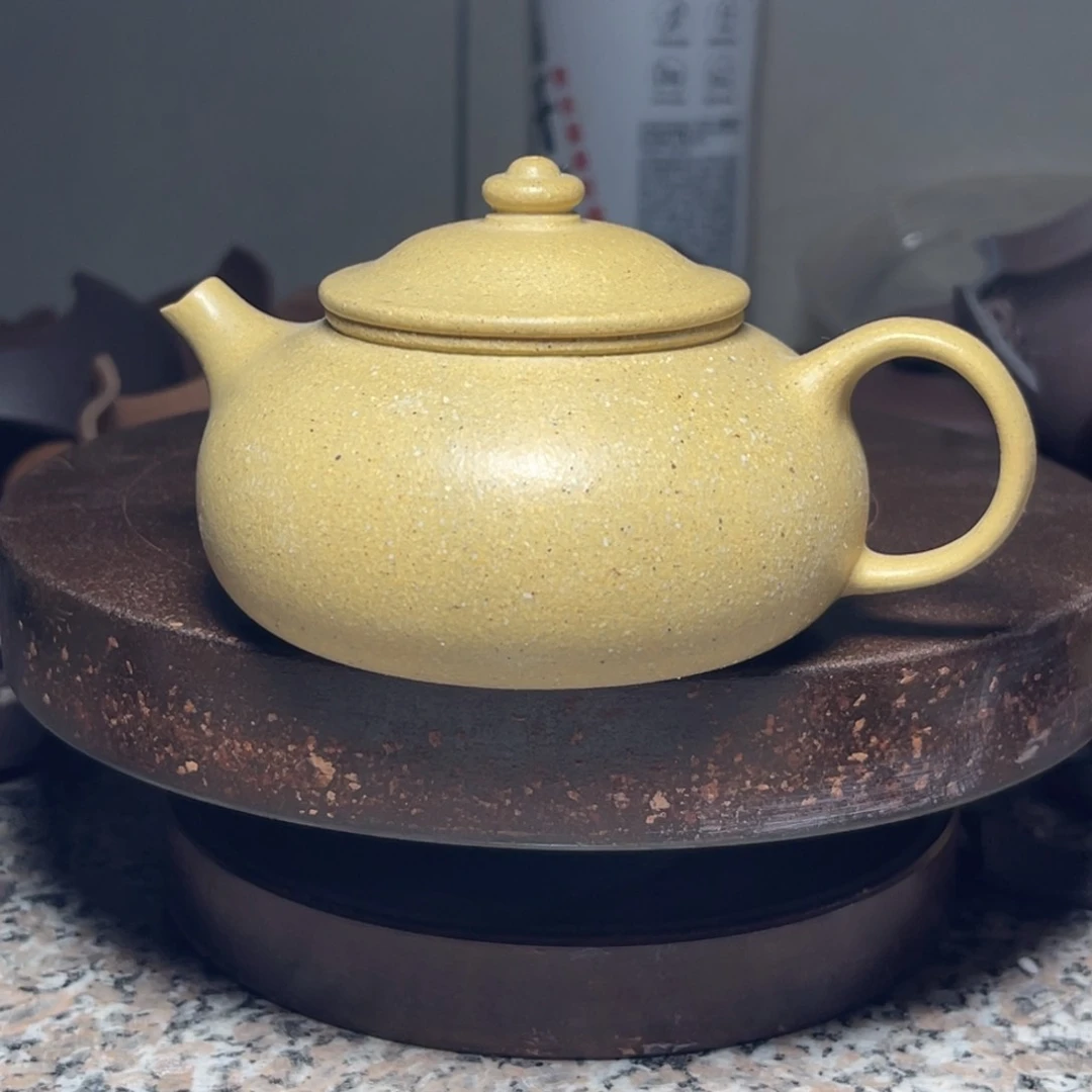 茶壶紫砂微瑕本绿寒江