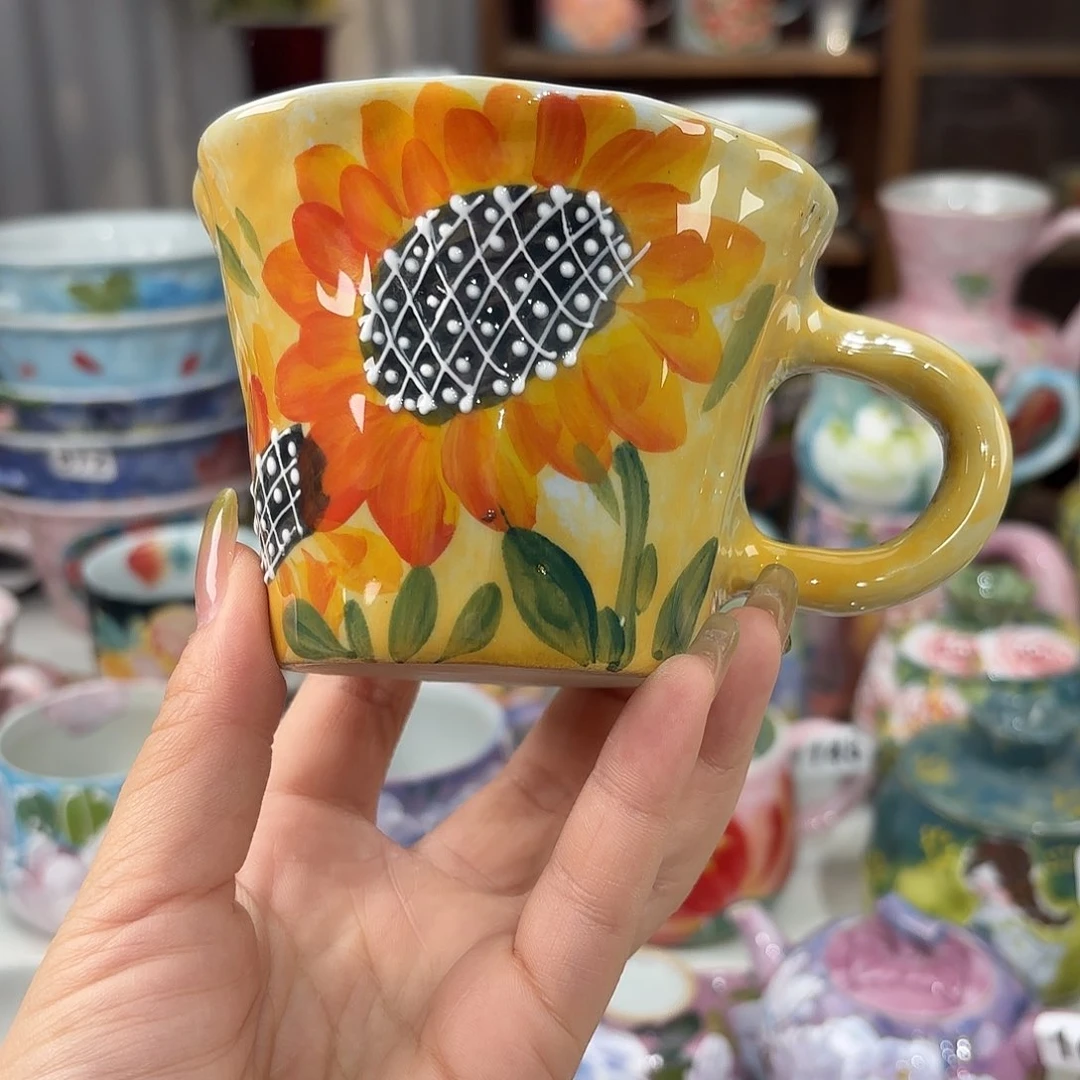 景德镇手绘高温釉下彩陶瓷茶具