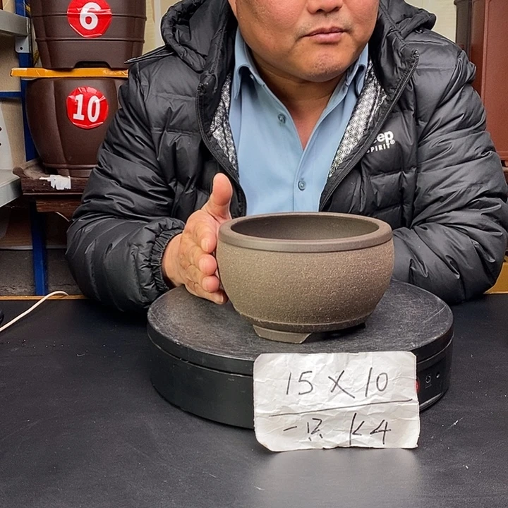 紫砂花盆货号一只K4