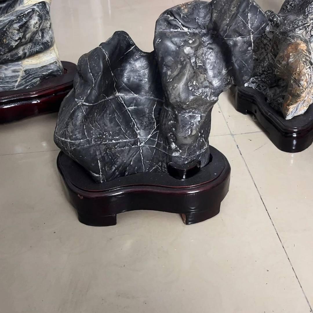 N****石材灵璧奇石家居摆件