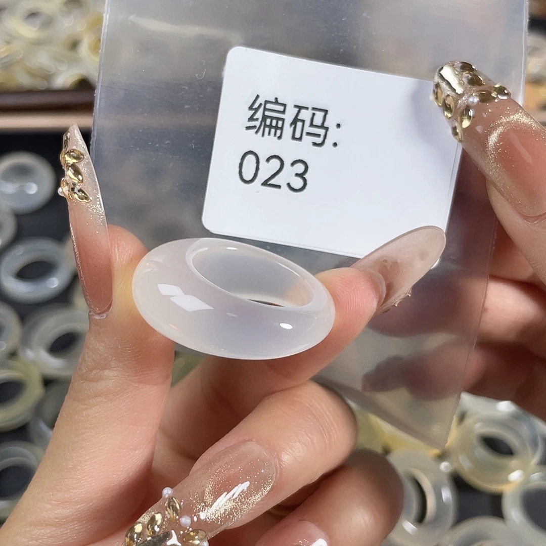 玛瑙/玉髓未镶嵌戒指023港18