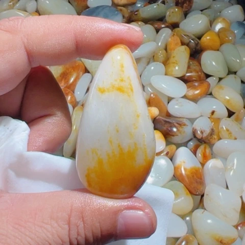 和田玉（糖玉）手链未镶嵌爱****蛋9