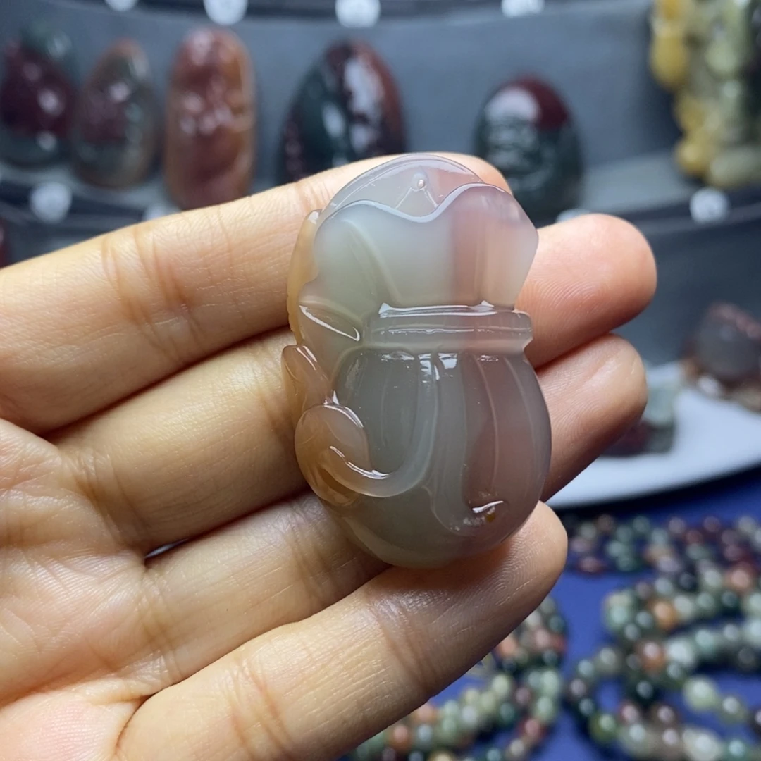 玛瑙/玉髓未镶嵌吊坠(不含链)