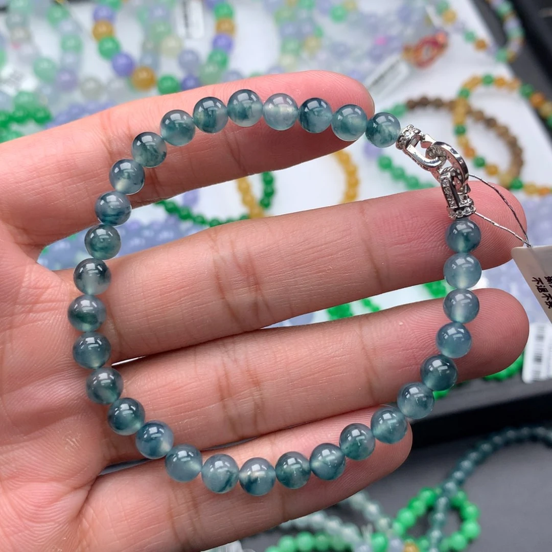 翡翠未镶嵌毛衣链