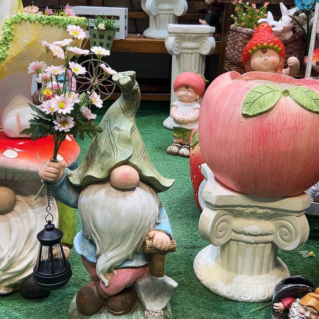 花园摆件红红火火