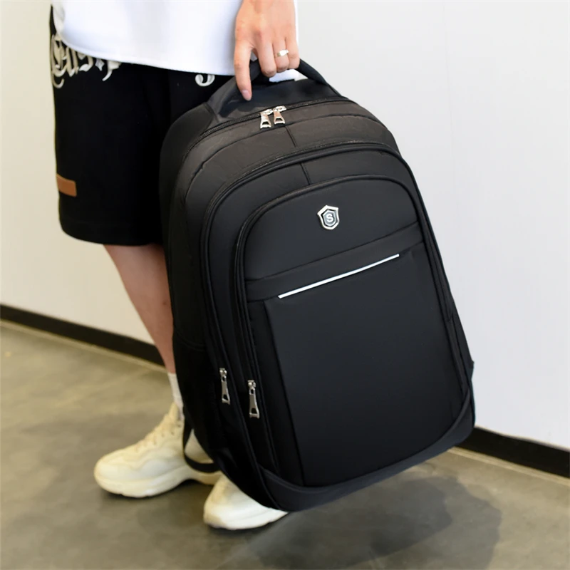 8802双肩透气蓝色防水通勤风电脑包多功能学生包大学生