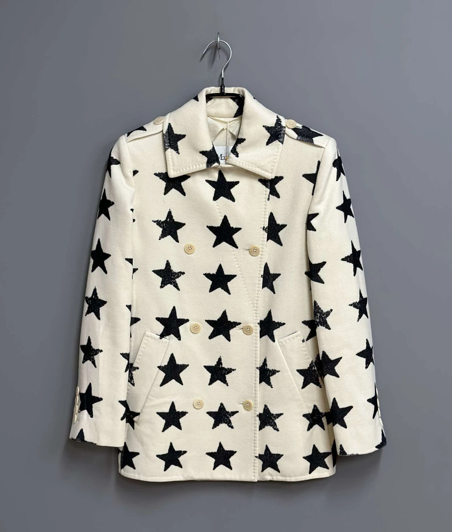 99新 MaxMara MaxMara / 麦丝玛拉/星星毛呢大衣/99新/38码/25823