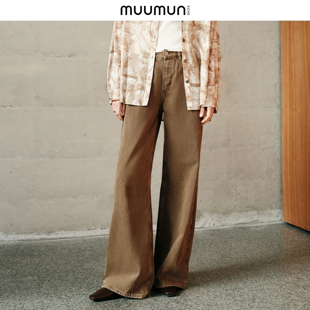 muumun echo2025年新款春装百搭牛仔长裤M5CN1B836