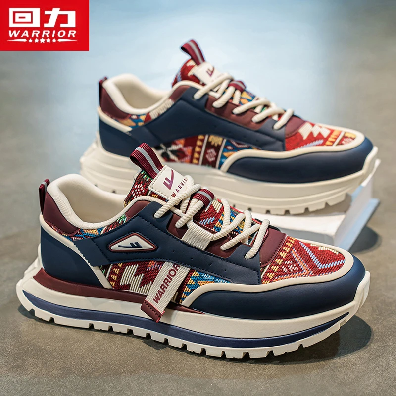 回力男鞋冬季透气2025新款休闲轻便运动厚底老爹跑步阿甘防滑潮鞋